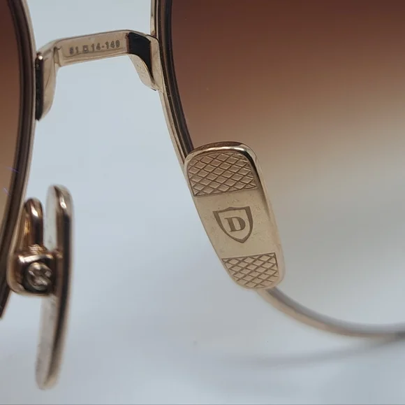 Dita Moddict DTS144-02 Aviator White Gold Brown  Gradient Gucci Mane 61-14-140 - Picture 5 of 15